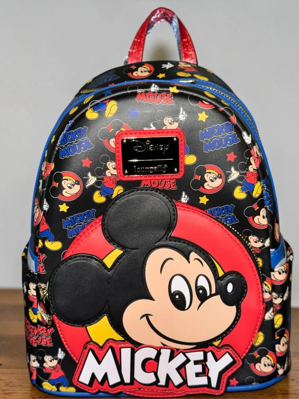 Loungefly Disney Mickey Mouse AOP Mini Backpack
